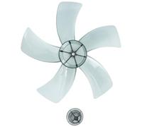 WOONEKY Aspas Ventilador 12 Pulgadas Universal 5 Hojas PláStico Repuesto Para Ventilador De Pie Pared Y Techo InstalacióN RáPida Y Silenciosa