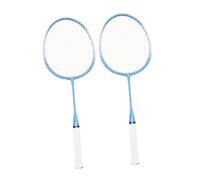 WOONEKY Bádminton Infantil Aluminio con Diseño de Dibujos Animados Set Deportivo para Principiantes Color Azul Fácil de Manejar y Transportar