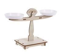 WOONEKY Báscula de Madera Montessori para Educativa Stem con Pesas de Equilibrio para Actividades Matemáticas y Experimentos Científicos Casa y Aula