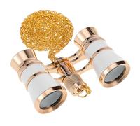 WOONEKY Binoculares Portátiles Vintage con Cadena y Funda Protectora Compactos y para Ópera Conciertos y Observación al Aire