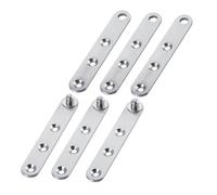 WOONEKY Bisagras Invisibles de Acero Inoxidable para Puertas de Armarios Bisagras Metálicas de 360° para Muebles Juego de 6 Piezas Grandes Accesorio Oculto para Puertas Pequeñas Hogar