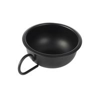 WOONEKY Bol Metálico para Crema de Afeitar para Hombres Duradero y Práctico Adecuado para Casa Barberías y Salones Diseño Simple y Funcional
