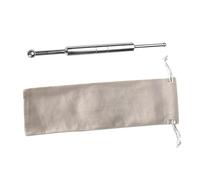 WOONEKY Bolígrafo Herramienta Portátil de Masaje de Puntos Gatillo de Acero Inoxidable Bolsa de Tela de Acupresión Profunda Relajación Muscular para Masaje Corporal y Facial para Uso