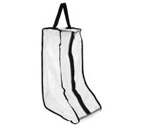 WOONEKY Bolsa de Almacenamiento para Botas Cremallera de PVC Resistente para Proteger Botas en Casa y Viaje, Funda Antipolvo Transparente y Reutilizable para Zapatos