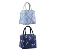 WOONEKY Bolsa Térmica Portátil de Mano de Nylon, 2 Piezas para Alimentos