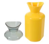 WOONEKY Botella de Desahogo para Gritar y Cantar, Botella de Silencio para Cantar, Plástico Amarillo, Reutilizable, Calmante, para Uso Diario y Espacios Compartidos, Obsequio Antiestrés