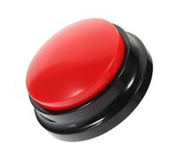 WOONEKY Botón para Perros Dispositivo De Comunicación Canina Juguete De Entrenamiento La Educación y Reducción del Estrés Color Rojo