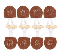 WOONEKY Botones de Alternancia para Abrigo 4 Pares Botones de Cuerno Cuerda de Algodón Cierre Decorativo para Ropa de Abrigo para Coser y Manualidades Color Marrón