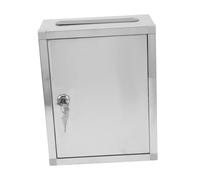 WOONEKY Buzón de Acero Inoxidable Caja para Cartas y Quejas Montaje Pared Seguro