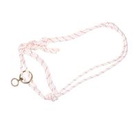 WOONEKY Cabestro Portátil Para Ganado De Nylon Trenzado Sin Bocado, Ajustable, Blanco, Herramienta Ligera Para Tracción y Entrenamiento Manejo De Vacas y Terneros