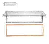 WOONEKY Caja Impermeable Para Enchufe De Pared De 4 Posiciones Protector Adhesivo Antisalpicaduras Para Interruptor Y De Corriente Diseño Ultradelgado Resistente Al Polvo Y Al Agua