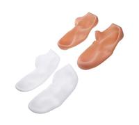 WOONEKY Calcetines Exfoliantes Hidratantes Para Mujer 2 Pares Talla m (35-37) Elásticos Para Pies Secos y Agrietados Cuidado De Spa