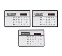 WOONEKY Calculadora Solar Ultradelgada para Oficina y Decoracion Colegio, Herramienta de Cálculo Portátil Pantalla Táctil y Diseño Ligero de Plástico