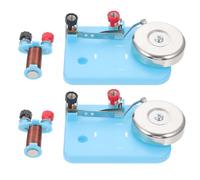 WOONEKY Campana Eléctrica Experimental para Enseñanza de Física Kit de 2 Unidades Material Didáctico para Laboratorio Escolar Timbre Eléctrico Práctico para Experimentos Educativos