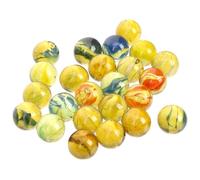 WOONEKY Canicas de Vidrio Decorativas para Juego Infantil, 14 Mm Multicolor, Bolsa de 100 Unidades, Juguetes Tradicionales para Niños, Decoración Creativa y Canicas para Pista de Juego al Aire Libre