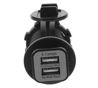 WOONEKY Cargador USB Dual para Mechero de Coche Adaptador de Carga Compacto con Protección contra Agua y Polvo para GPS y Móviles Diseño Portátil y Resistente al