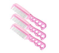 WOONEKY Cepillo de Alambre para Peluca y Extensiones de Cabello 3 Unidades Antiestático Resistente al Calor para Niñas y Mujeres Uso en Peluquería y Cuidado Personal Rosa