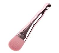 WOONEKY Cepillo para Mascarilla Facial Doble Extremo 1 Unidad Tamaño Mediano Cerdas Suaves Rosa Aplicador Cuchara para Mujeres Uso en Casa y Viajes