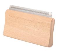 WOONEKY Cepillo para Quitar Pelo Suelto de Caballos Pequeño de Madera Herramienta Ergonómica Muda y Cuidado del Ganado Peine para Limpiar Crin y Pelo de Caballo Uso Agrícola y Equino