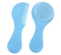 WOONEKY Cepillo y Peine para Niña con Cerdas Suaves para Masaje de Cabelludo Kit de Cuidado Infantil para Niñas Azul