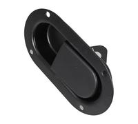 WOONEKY Cerradura Electrónica para Puerta de Gabinete y Remolque, Metálica Ovalada Negra Diseño Ergonómico, Aplicación Versátil para Exteriores E Industrias