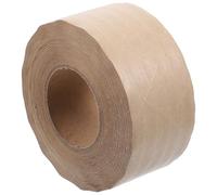 WOONEKY Cinta de Embalaje Kraft Activada por Agua 50 MM X 50 M Papel Marrón Resistente Alta Adhesión Cinta Multifunción para Sellado de Cajas Embalaje Doméstico y Envío