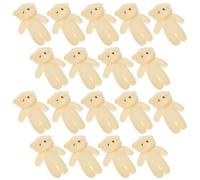 WOONEKY Colgantes de Oso Mini 18 Piezas Figuras Adorables Multifunción de Oso para Decoración del Hogar Llavero Portátil Resistente al Desgaste Adecuado para Manualidades y Obsequio
