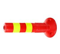 WOONEKY Columna de Advertencia Roja de Pu para Barreras de Seguridad y Protección de Columnas en Estacionamientos Instalación Fácil y Uso en Variedad de Entornos