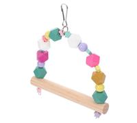 WOONEKY Columpio para Pájaros Percha Decorativa para Periquitos Juguete para Jaula de Periquitos Columpio Resistente para Pájaros
