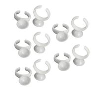 WOONEKY Copas Para Anillos De 100 Pcs Tamaño s Soporte Para Anillos De Tinta Desechable Herramienta De Maquillaje Para Pestañas Contenedor De Aplicación Rápida y Precisa