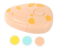 WOONEKY Cortauñas Eléctrico Para Bebés y Niños Kit De 3 Cabezales De Limado Seguro Portátil De Diseño Huevo Amarillo Cuidado Uñas Delicadas y Recorte Práctico Para Recién Nacidos