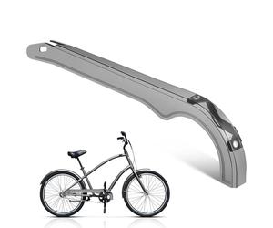 WOONEKY Cubierta de Cadena de Bicicleta, Protector Universal para Bicicleta de Carretera y montaña, plástico Negro, Resistente al Aceite, Uso versátil, 15.35 x 3.93 x 0.98 in, para Disco