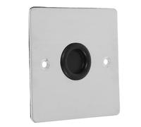 WOONEKY Cubierta Metálica para Enchufe Salida de Cable, Tapa del Agujero Pared en Acero Inoxidable 86, Placa Frontal para Pared y Techo, Protección Eléctrica Duradera, Juego