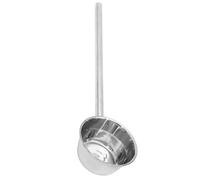 WOONEKY Cucharón para Agua de Acero Inoxidable con Mango Extendido de 45 cm, Uso en Cocinas de Restaurantes y Comedores, Diseño Engrosado y Fácil Limpieza