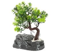 WOONEKY Cueva De Escondite para Reptiles con Textura De Caparazón, Resina Durable, Tamaño Pequeño, Decoración Paisajística para Terrarios, Refugio para Tortugas y Reptiles Pequeños