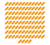 WOONEKY Dediles Antideslizantes de Látex Color Naranja, Paquete de 100, Protección Térmica y Diseño Artesanal para Protección de Pulgares en Trabajo Manual