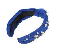 WOONEKY Diadema Ancha Banda Pelo De Béisbol De Moda Diadema Lazo Para Mujeres y Niñas Adornada Perlas Para Mujer y Niña