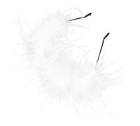 WOONEKY Diadema Cabello Plumas de Avestruz Ligera y Duradera Accesorio Femenino para Festivales y Fiestas Banda Decorativa de Moda para Uso Diario