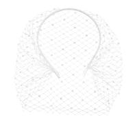 WOONEKY Diadema con Velo de Diamantes de Imitación para Futura Novia Accesorio para La Cabeza de Mujer para Fiesta de Niña Banda para El Cabello Velo