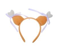 WOONEKY Diadema de Peluche con Pata de Pavo Divertida para Disfraces de Pollito Accesorio Festivo para Carnaval y Fiesta de Acción de Gracias Tocado Creativo y con Lazo para Cosplay