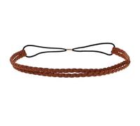 WOONEKY Diadema Trenzada Elástica Decoración De Accesorios Para El Cabello Diadema De De Caballo Decoración De Diadema Aro De Pelo Falso Diadema Tejida a Mano Ante