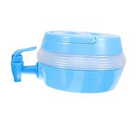 WOONEKY Dispensador de Bebidas Plegable para Exteriores con Grifo y Base, Plástico Resistente, Gran Capacidad 3.5l, Portátil y Fácil de Transportar, Adecuado para Senderismo y Actividades