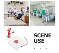 WOONEKY Dispositivo de Alarma Manual con Cuerda de Tirón Botón de Emergencia para Pared Sistema de Evacuación contra Incendios para Seguridad el Hogar Accesible para Personas Mayores y