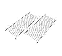 WOONEKY Escalera Metálica Flexible para Jaula de Gatos Negros, 2 Piezas, Material Hierro, Escalera de Escalada para Parque Interior y Casetas