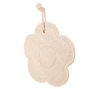 WOONEKY Esponja De Ducha Exfoliante Floral Loofah Natural Para Baño Limpieza De Para Adultos Color Blanco Cuidado Casa