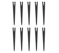 WOONEKY Estacas de Jardín para Fijación de Plástico Negro y Riego por Goteo 100 para Soporte de Mangueras Accesorio Práctico y Jardinería