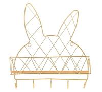 WOONEKY Estantería de Baño sin Taladro con Ganchos de Dorado Repisa de Pared para Ducha con Drenaje Organizador para Artículos de Baño y Cocina Almacenamiento Práctico Marcas