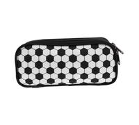 WOONEKY Estuche para Lápices de Fútbol para Estudiantes Niños, Color Azul, Poliéster Resistente, un Compartimento, Diseño Deportivo, Adecuado para Regreso a Clases y Organización Escolar, Uso Diario