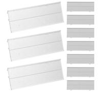 WOONEKY Etiquetas de Nombre Reutilizables Clip, 10 Unidades de Placas Identificativas Pequeñas para Organización Empresarial