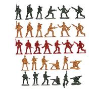 WOONEKY Figuras de Soldados de Plástico 120 Piezas para Niños Juguete de Acción Decoraciones de Soldados para Juego Accesorios
